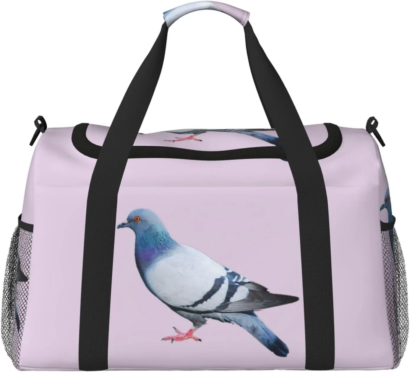 Pigeon Print Weekender Bag Large Capacity Hand Travel Bag Carry On Tote Airplane Travel Tote