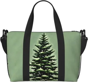 pine needle tree Winter Landscape Versatile Personal Item Travel Bags for Women - Spacious Duffel Bags for Traveling, Gym Bags for Men