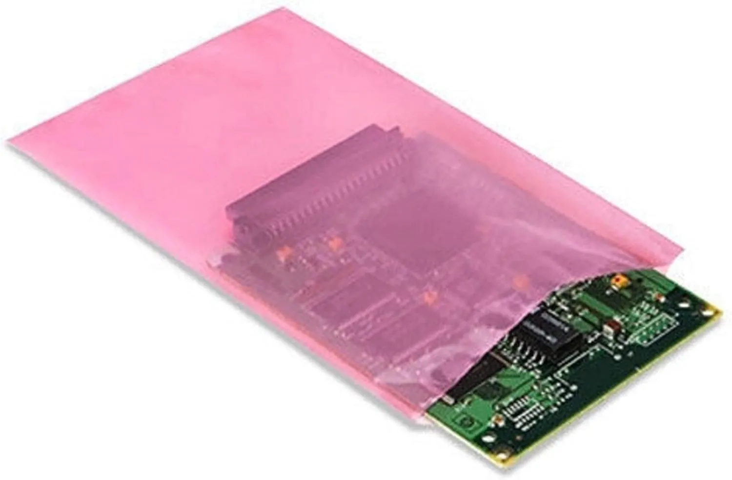 Pink Anti-Static Plastic Flat Bags - 5 x 8 & (100 Bags) 4 Mil Heavy Duty Plastic Bags | Heat Sealable Bags for Packaging Products | Plastic Baggies for Small Businesses