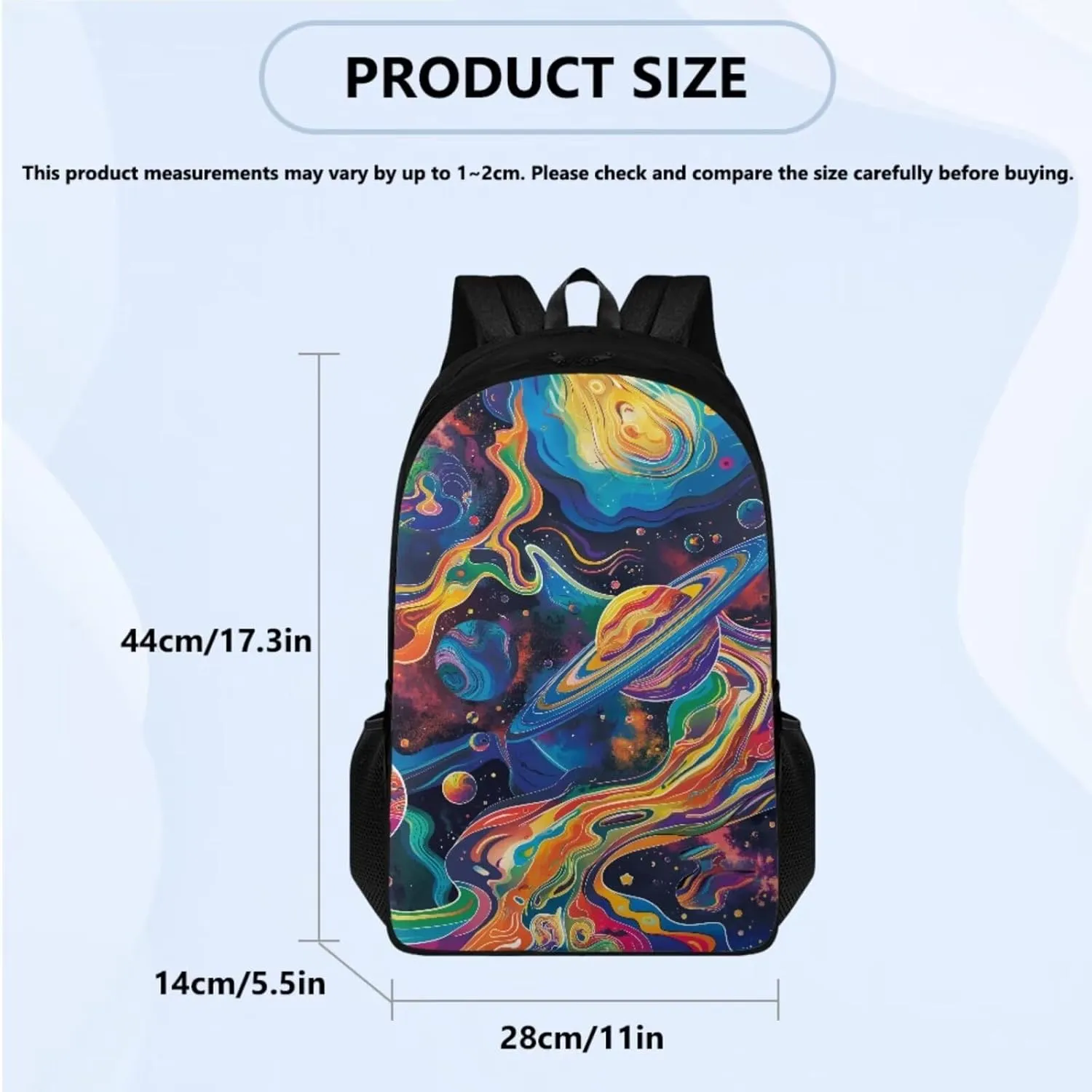 Planet Galaxy 4 Pc Backpack Set for Teen Girls Kids Bookbag Boys with Lunchbox Big Capacity Book Bags Schoolbag with Water Bottle Bag Crossbody for 1st 2nd 3rd 4th 5th Grade