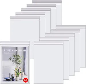 Plastic Reclosable Seal Poly Bags 100pcs 9 x 12" Clear Zipper Bags Resealable Storage Bags for T-shirt Prints Brochure Gift Craft Cookies Shipping 10 Sizes to Choose from