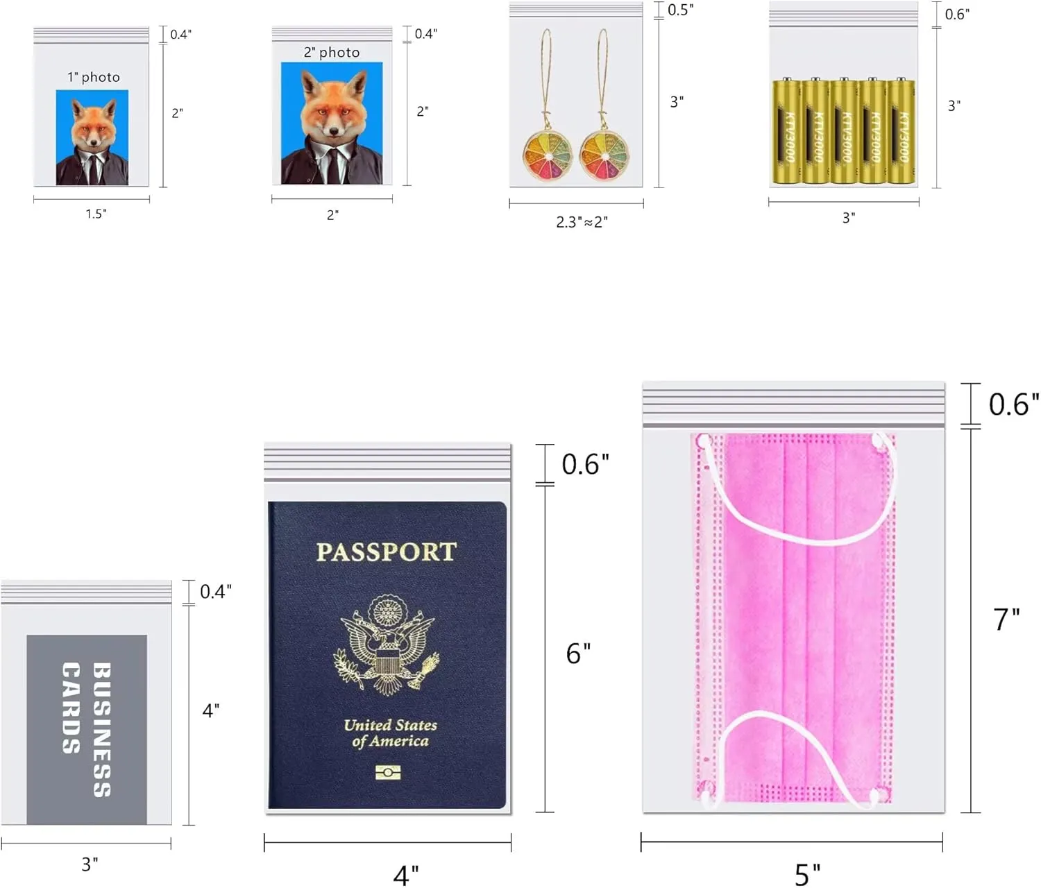 Plastic Reclosable Seal Poly Bags 100pcs 9 x 12" Clear Zipper Bags Resealable Storage Bags for T-shirt Prints Brochure Gift Craft Cookies Shipping 10 Sizes to Choose from