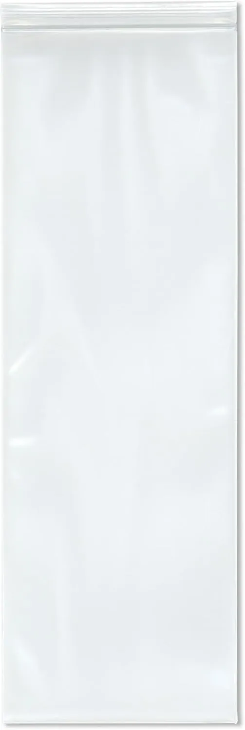 Plymor 6" x 18" (Pack of 50), 6 Mil Industrial Duty Zipper Reclosable Plastic Bags