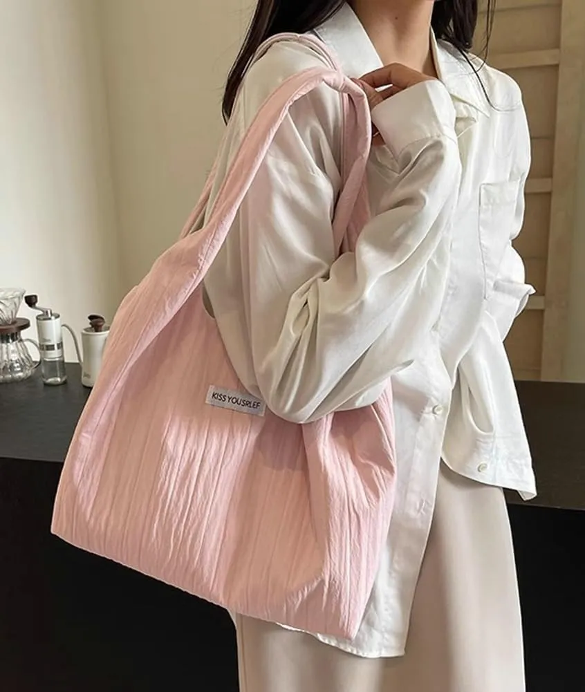 Pocadri Women Soft Fabric Shoulder Bag Large Capacity Tote Purse Casual Handbag Work Shopping Travel