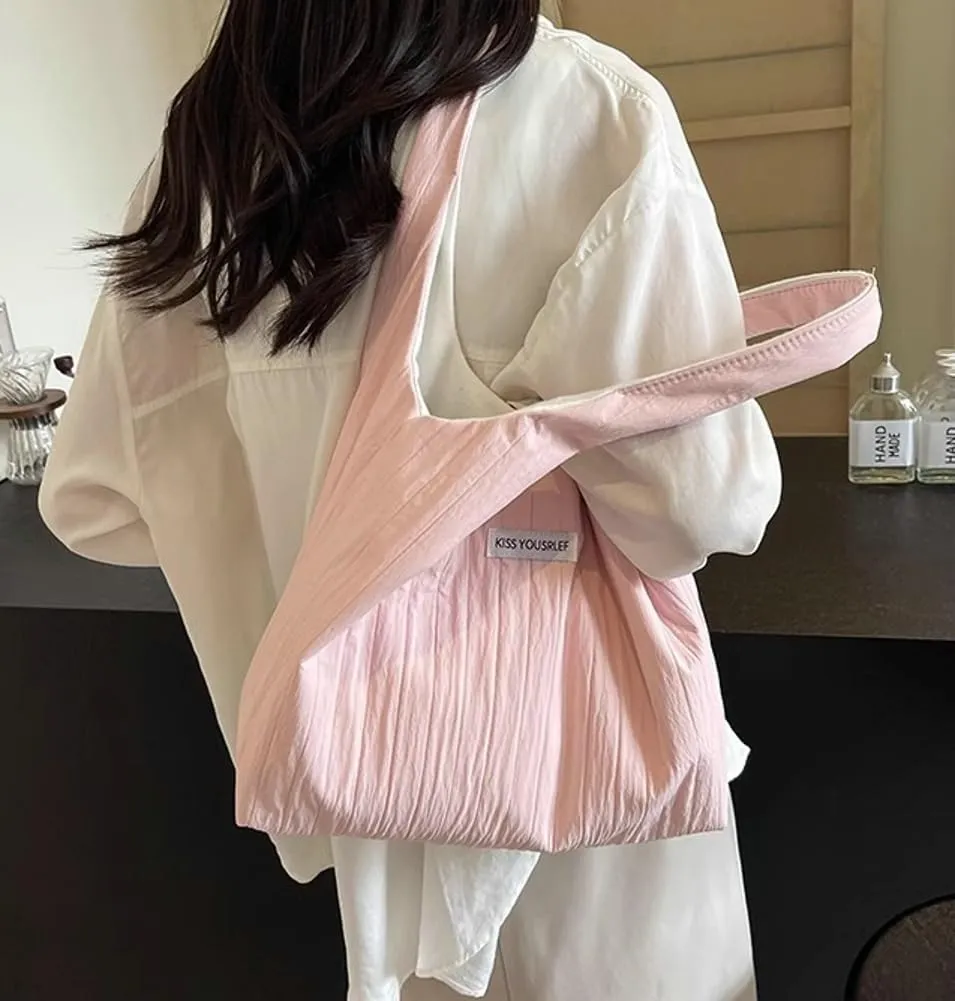 Pocadri Women Soft Fabric Shoulder Bag Large Capacity Tote Purse Casual Handbag Work Shopping Travel