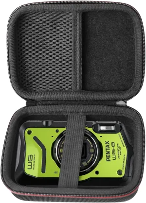 Portable Protection Hard EVA Case for PENTAX WG-8 Green All-Weather Adventure Camera (Only Case)