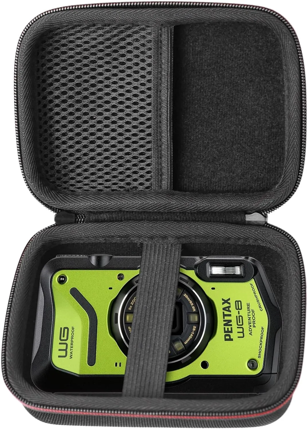 Portable Protection Hard EVA Case for PENTAX WG-8 Green All-Weather Adventure Camera (Only Case)