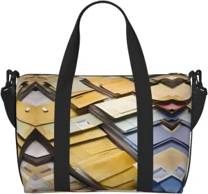 Postal Stationery Versatile Personal Item Travel Bags for Women - Spacious Duffel Bags for Traveling, Gym Bags for Men