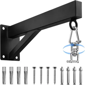 Punching Bag Hanger, Boxing Bag Wall Bracket Heavy Hanger Rated for 220 lbs Hanging Stand Silent Rotation for Home Gym Indoor Outdoor Boxing Exercise