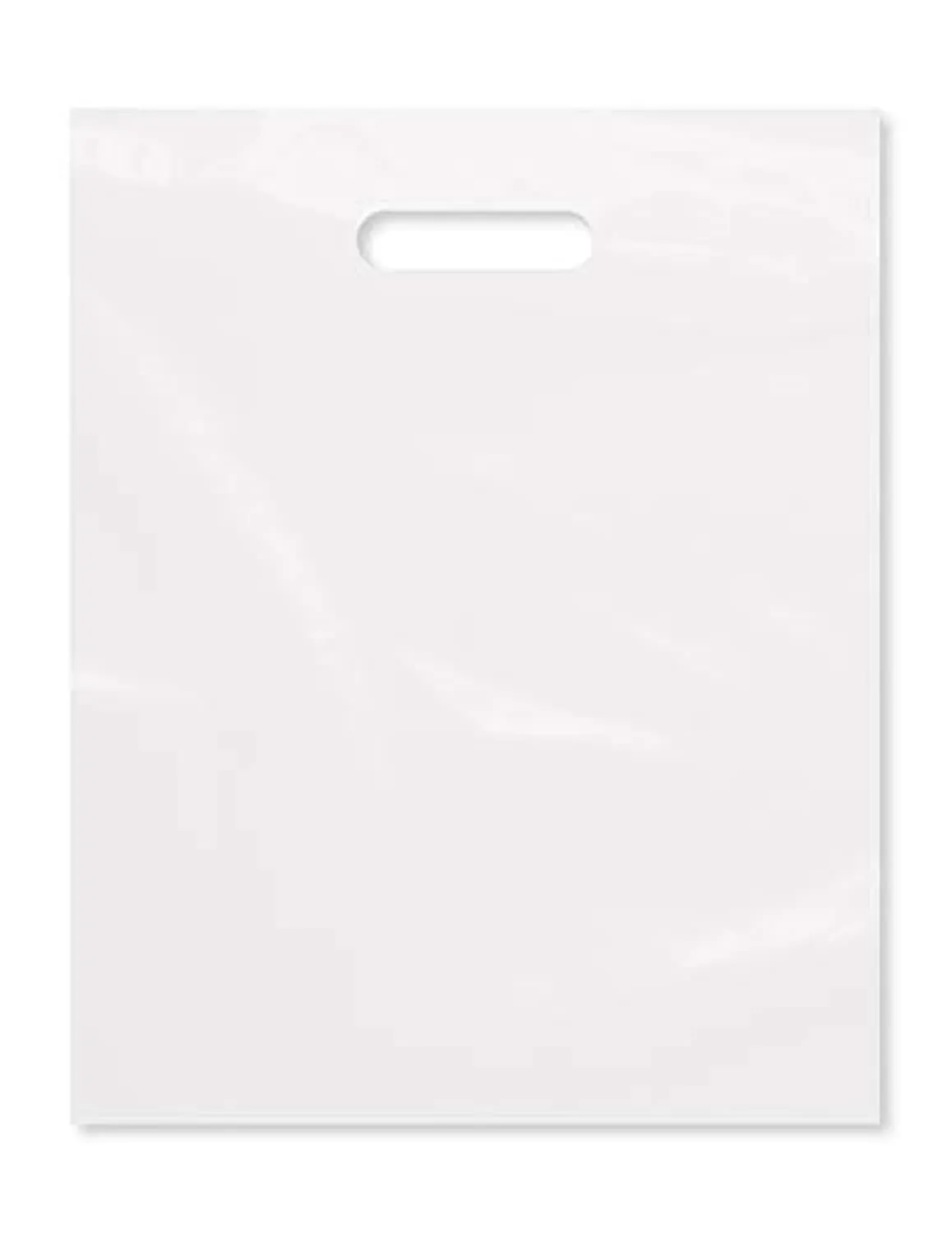 Purple Q Crafts Clear Plastic Bag With Handles 12"x15" Clear Frosted Die Cut Plastic Bags With Handles 100 Pack for Merchandise, Retail, Gifts, Trade Show and More (12"x15")…