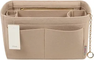 Purse Organizer Insert, Felt Purse Organizer with Zipper and Sewn Bottom Insert, Fit Speedy Neverfull Graceful,6 Sizes