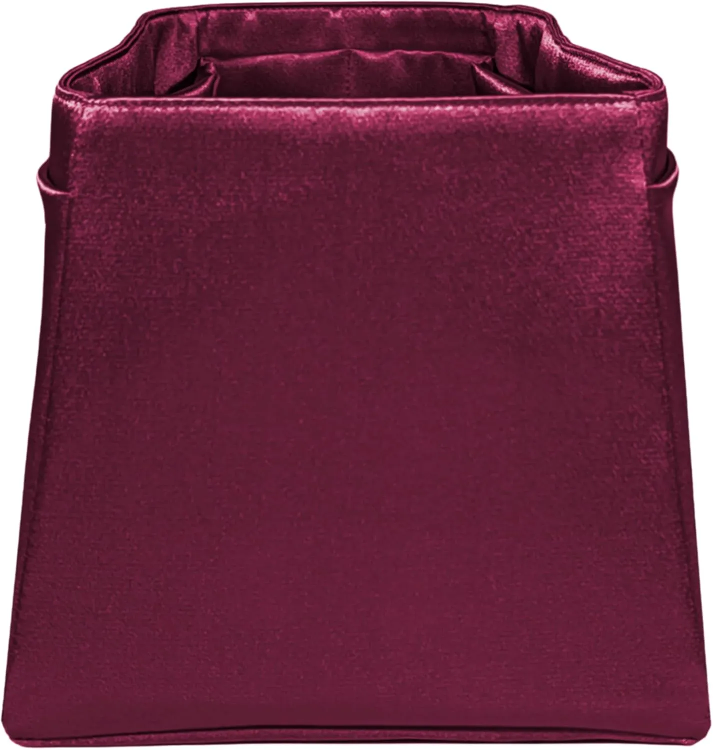 Purse Organizer Insert for Birkin 30, Premium Satin Handbag Organizer, thin, Lightweight, soft, smooth, silky texture, flexible, Gift for Women, (Burgundy PB30)