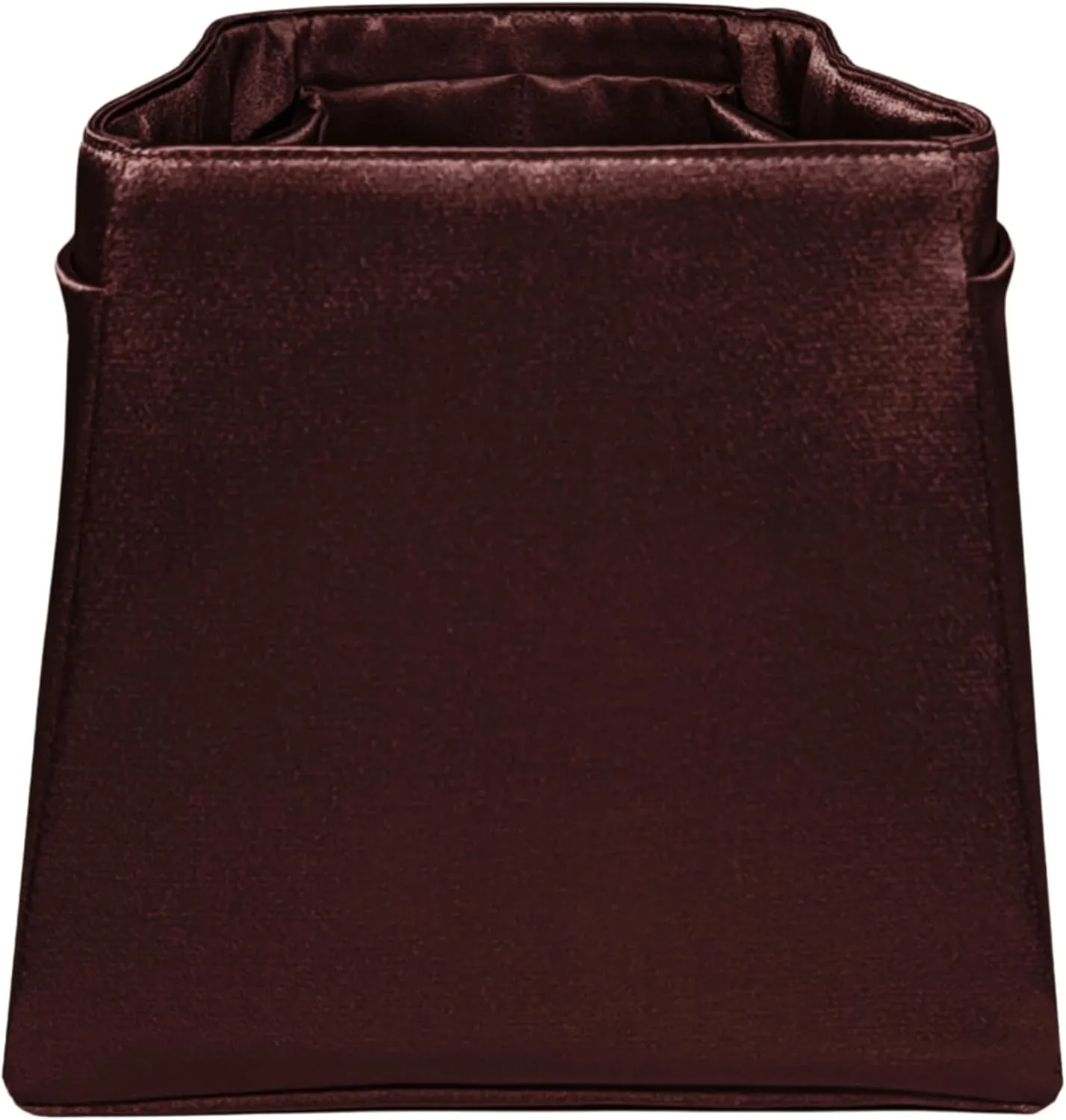 Purse Organizer Insert for Birkin 30, Premium Satin Handbag Organizer, thin, Lightweight, soft, smooth, silky texture, flexible, Gift for Women, (Dark Chocolate PB30)