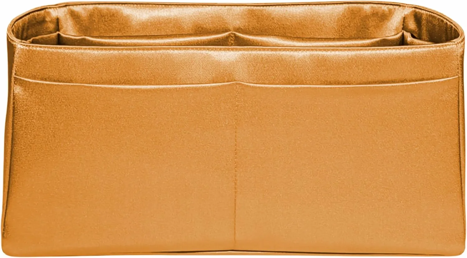 Purse Organizer Insert for Birkin 30, Premium Satin Handbag Organizer, thin, Lightweight, soft, smooth, silky texture, flexible, Gift for Women, (Gold PB30)