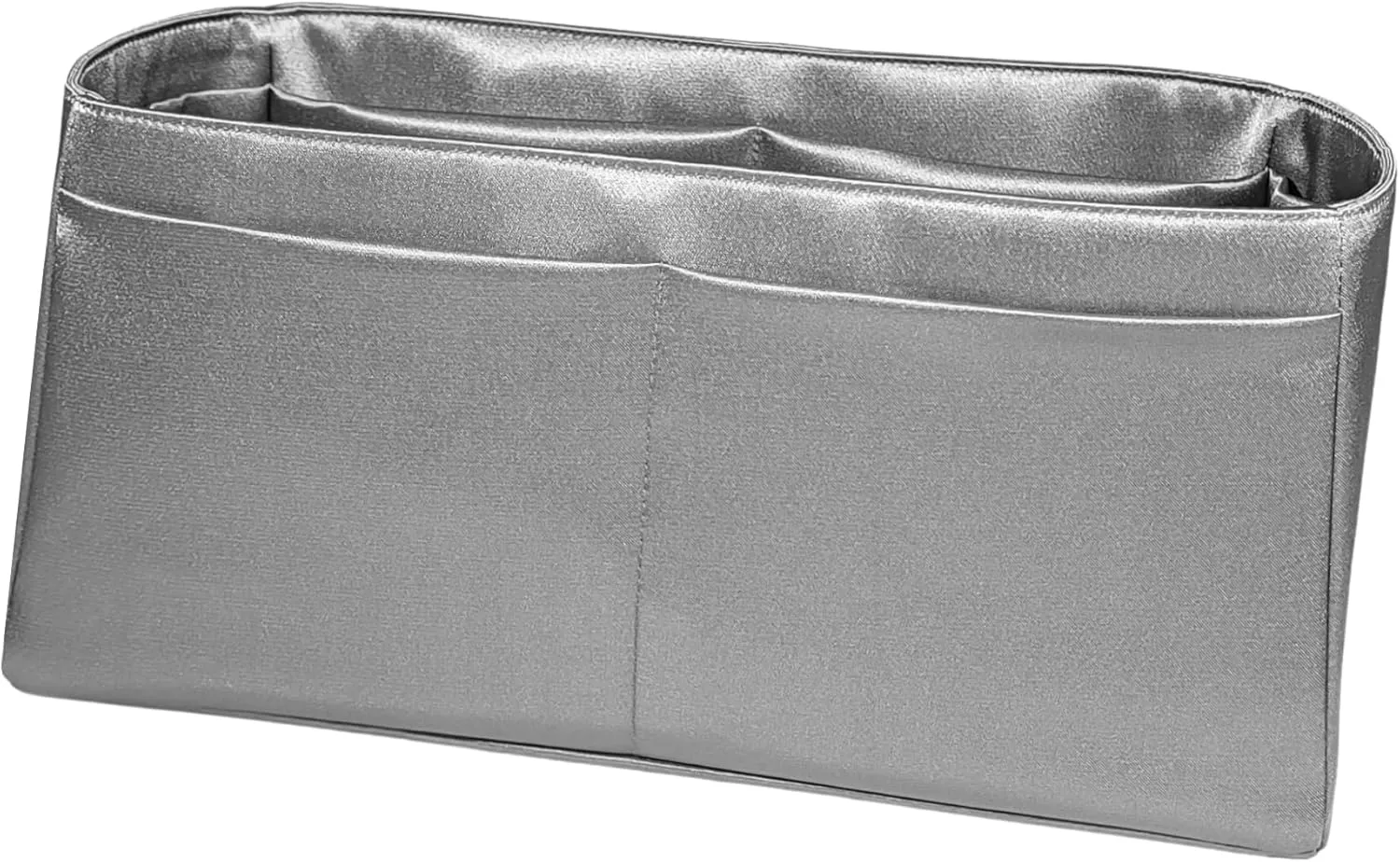 Purse Organizer Insert for Birkin 30, Premium Satin Handbag Organizer, thin, Lightweight, soft, smooth, silky texture, flexible, Gift for Women, (Gris Meyer PB30)