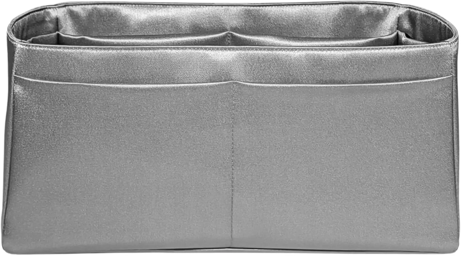 Purse Organizer Insert for Birkin 30, Premium Satin Handbag Organizer, thin, Lightweight, soft, smooth, silky texture, flexible, Gift for Women, (Gris Meyer PB30)