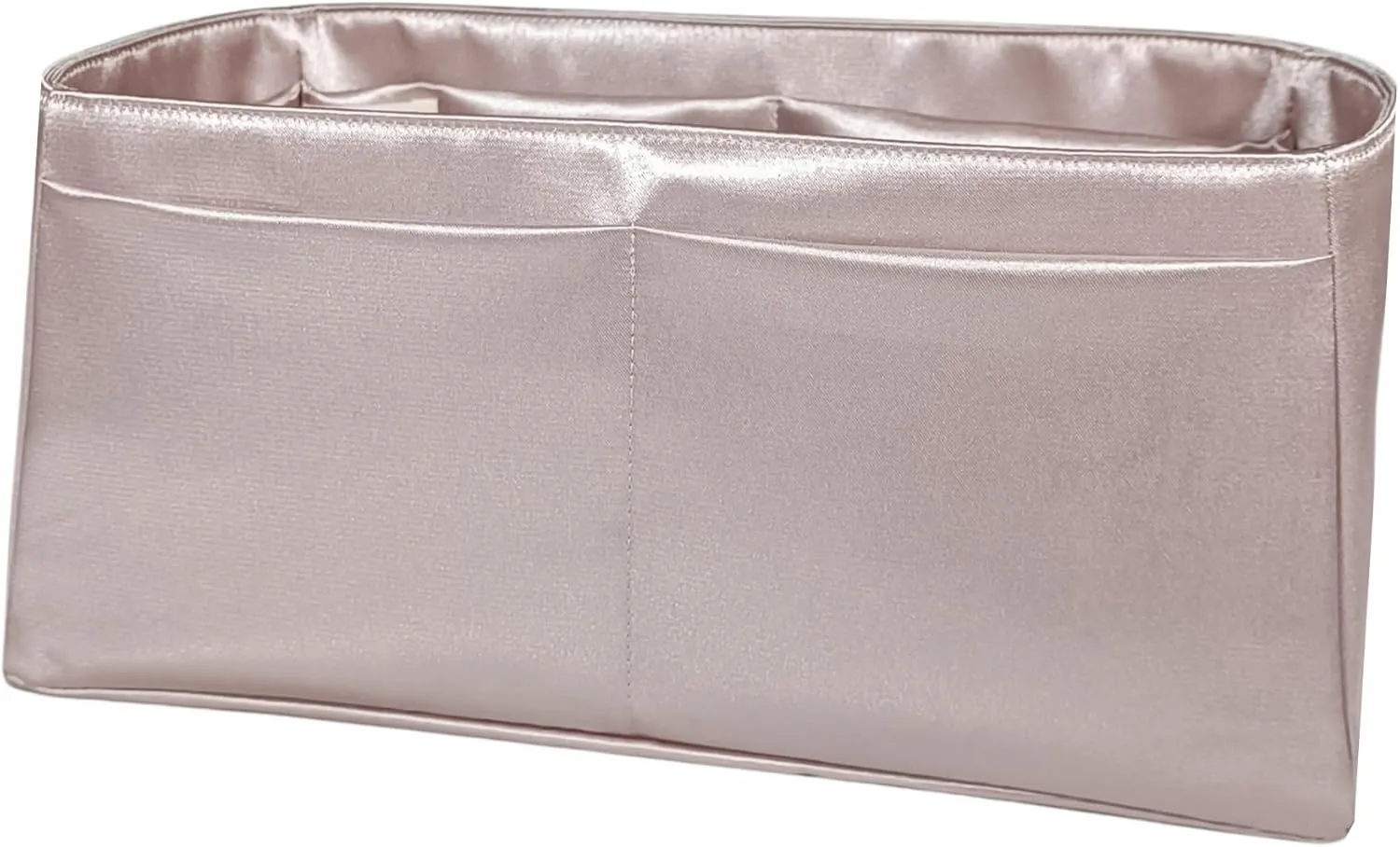 Purse Organizer Insert for Birkin 30, Premium Satin Handbag Organizer, thin, Lightweight, soft, smooth, silky texture, flexible, Gift for Women, (Pink Beige PB30)