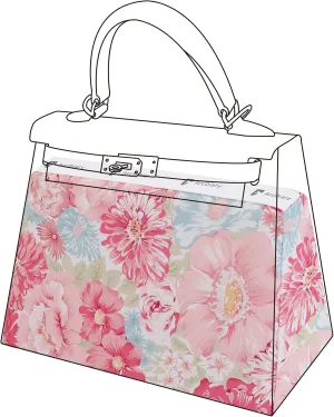Purse Pillow Insert for Kelly mini/25/28/32/35 bags, Soft Memory Foam Bag Pillow, Luxury Handbag Tote Shaper (Kelly mini2,Blooming)