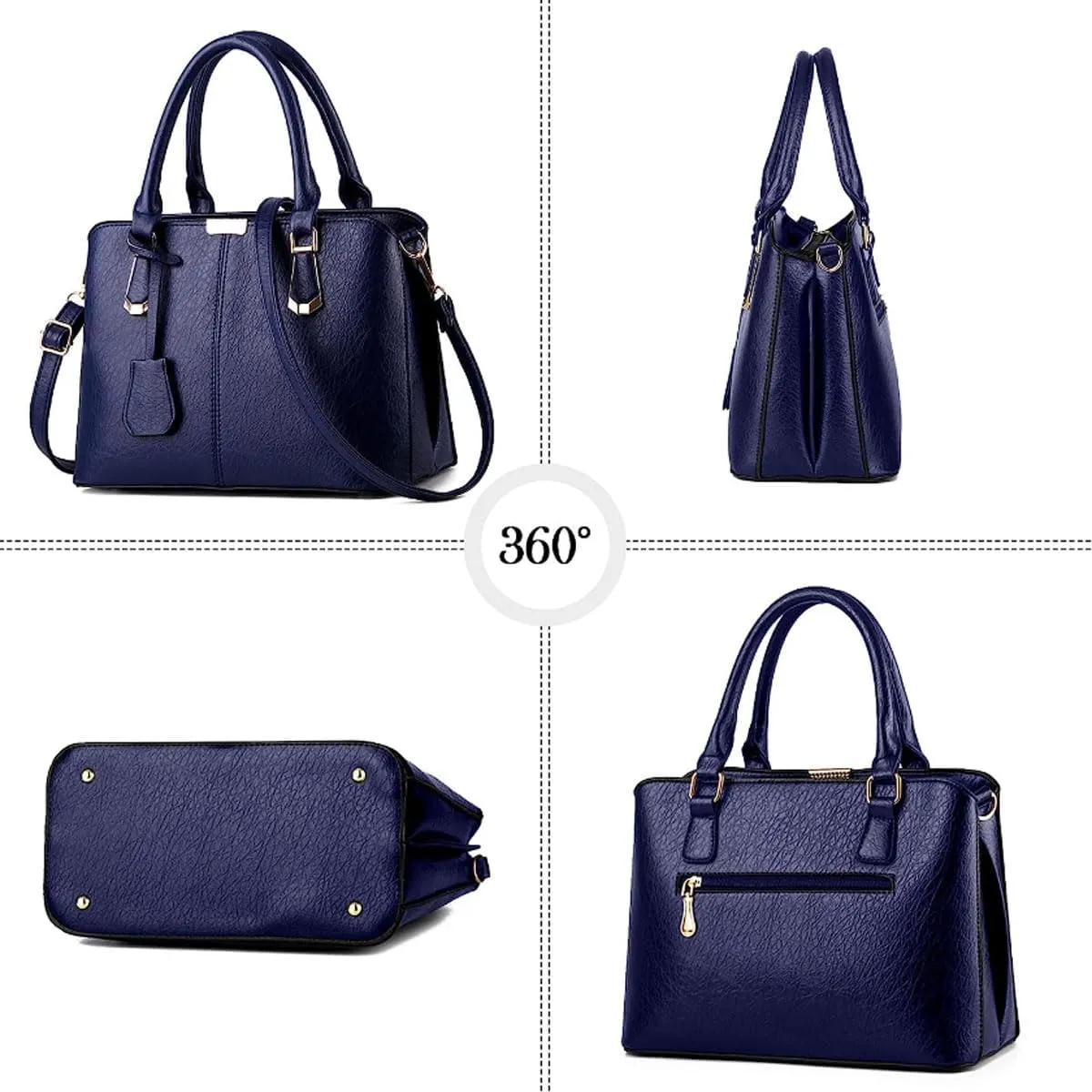 Purses and Handbags for Women Fashion Messenger Bag Ladies PU Leather Top Handle Satchel Shoulder Tote Bags