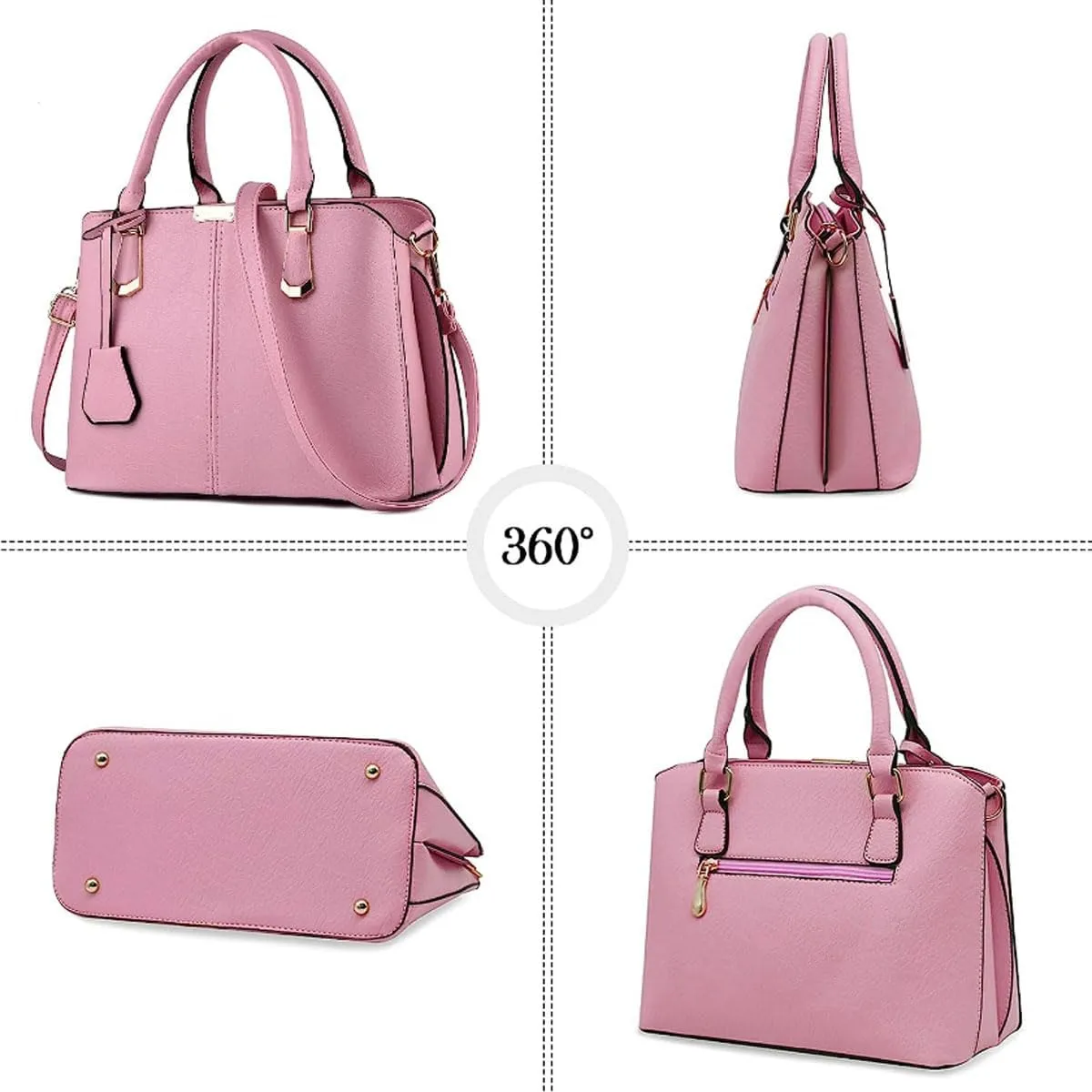 Purses and Handbags for Women Fashion Messenger Bag Ladies PU Leather Top Handle Satchel Shoulder Tote Bags