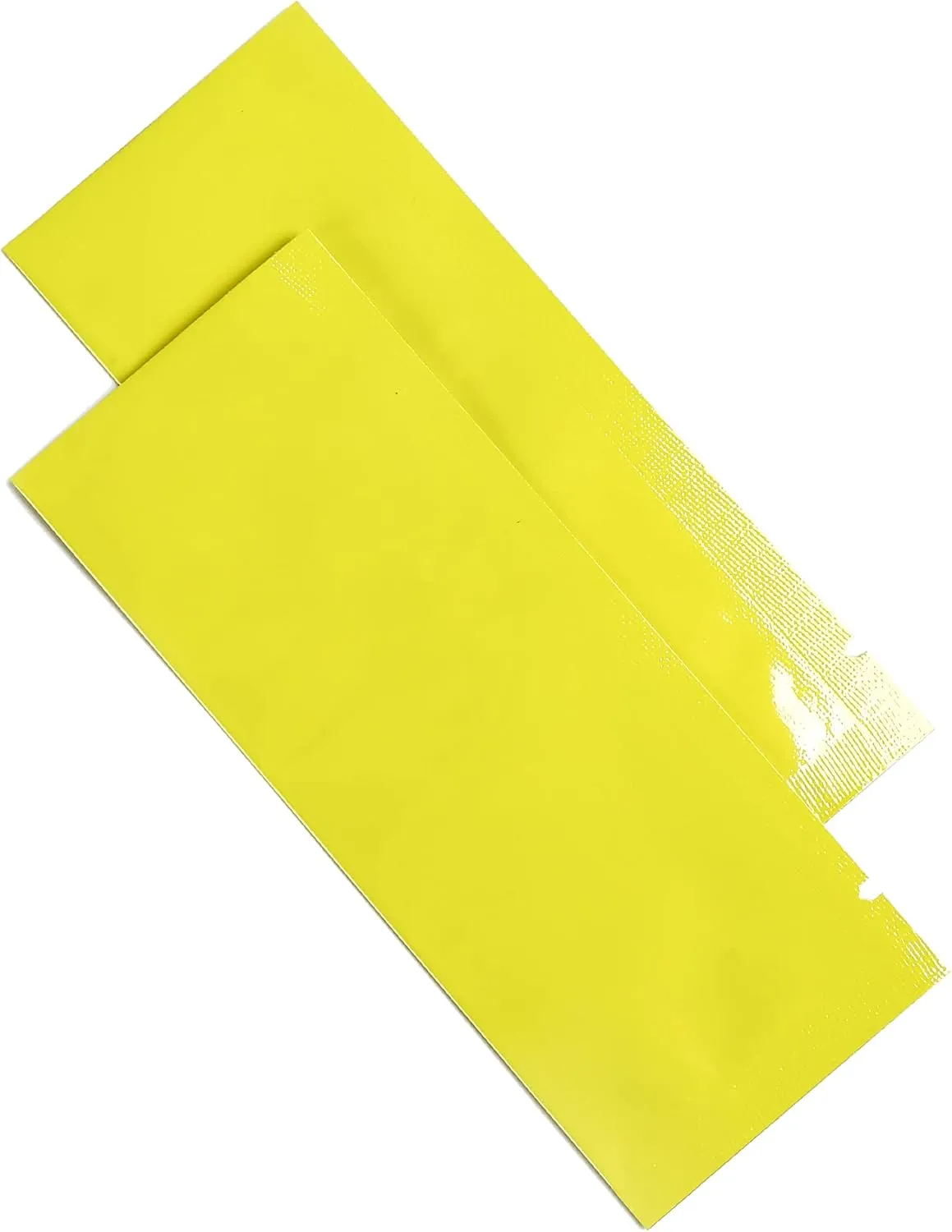 QQ Studio Yellow Foil Drink Mix Packaging Bags, Glossy Waterproof Stick Pouches with Heat Seal, Aluminum Smell Proof Baggies for Powders and Liquids (600, 2" x 6")
