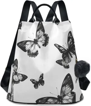 Quiet Beautiful Butterfly Backpack Purse for Women Anti-Theft Travel Backpack Fashion Backpack Casual Shoulder Bag