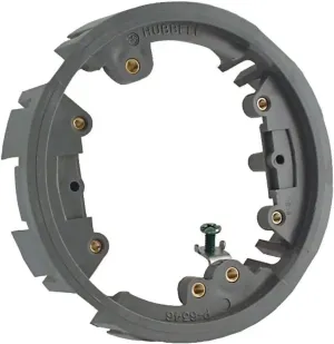 RACO 6244 Round Floor Box Non-Metallic Adapter Ring, Gray Finish