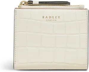 RADLEY Chancery Row - Faux Croc Small Bifold Purse, Chalk