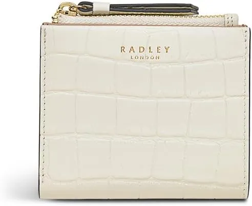 RADLEY Chancery Row - Faux Croc Small Bifold Purse, Chalk