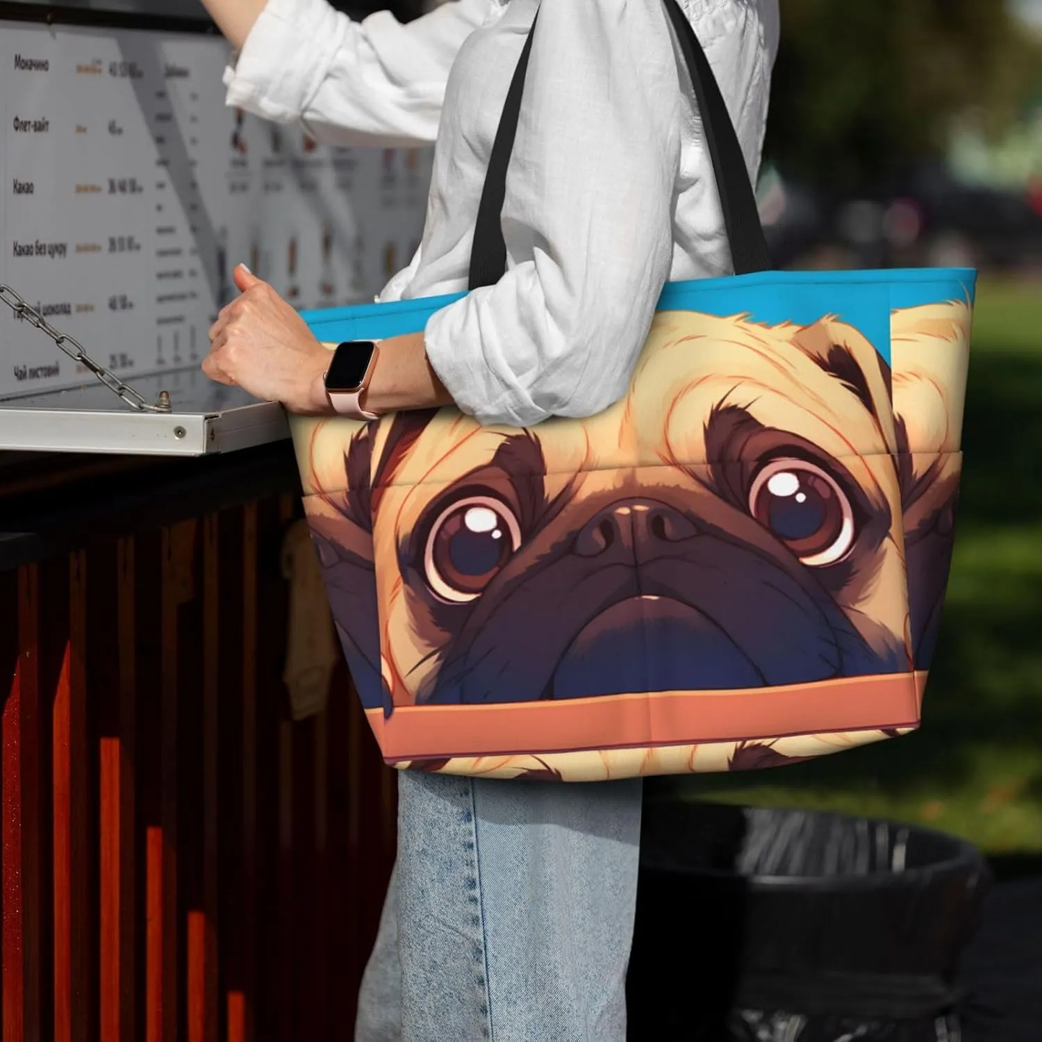 Rainbow Print Large Beach Tote Bag Women Waterproof Sandproof Zipper Beach Tote Bag For Pool Gym Grocery Travel With Wet