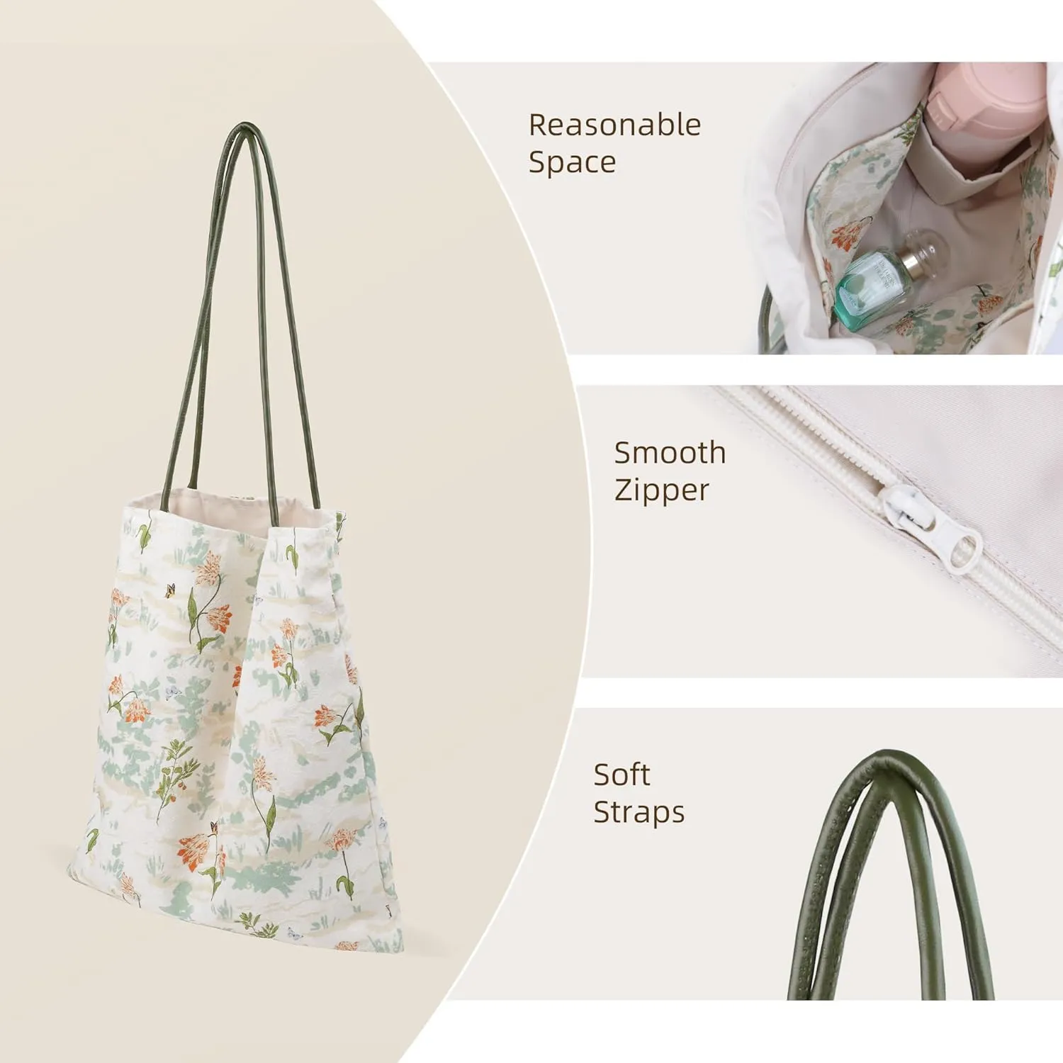 Rayon Hobo Bags for Women,Patterned Tote Bag,Large Capacity Shoulder Handbags with Inner Pockets