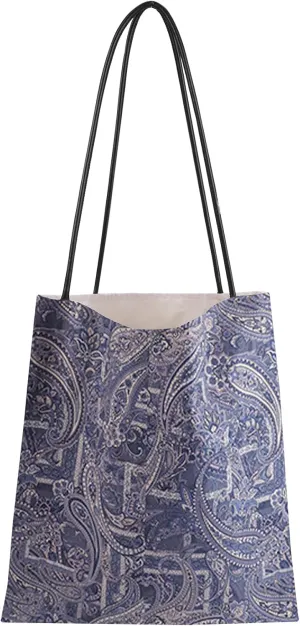 Rayon Hobo Bags for Women,Patterned Tote Bag,Large Capacity Shoulder Handbags with Inner Pockets