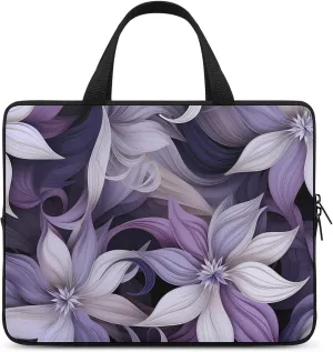 Redbud Purple Flower Plant Laptop Bag Lightweight Computer Bag Laptop Carrying Case Handbag for Work Business
