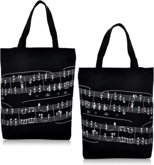 Reusable Grocery Bags,Music bag,Canvas Tote Bag Perfect for Shopping