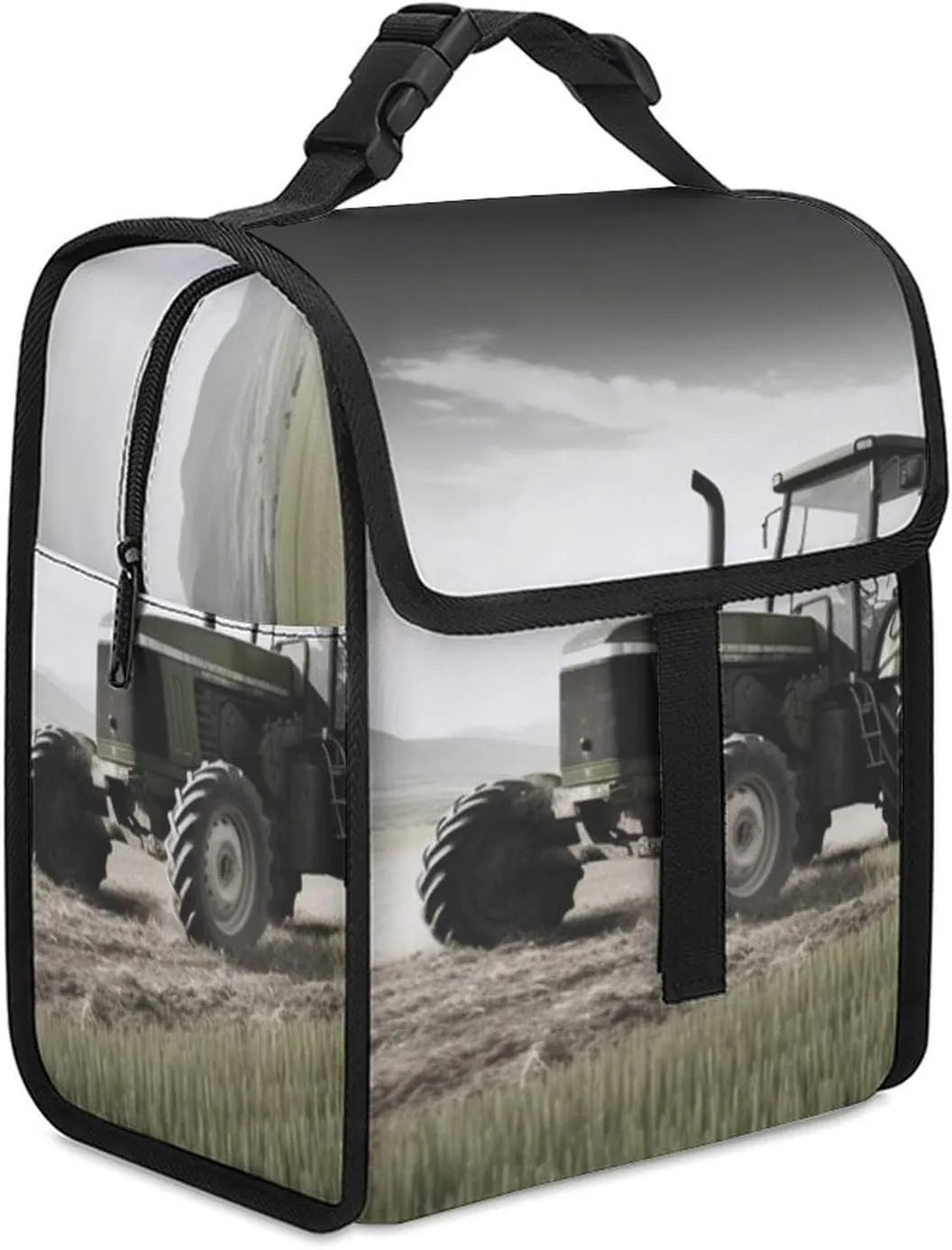 Reusable Lunch Bag for Women Lunch Tote Bags Insulated Lunch Box for Men Lunchbox Tractor Agriculture Tranquil Lunch Cooler Bag Leakproof Lunch Container for Work Picnic Travel