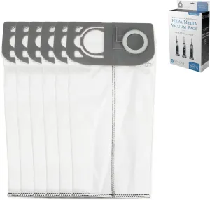 Riccar R25 Series HEPA Vacuum Cleaner Bags, Charcoal-Infused Gray, Six Bags Included, R25HC-6