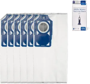 Riccar R30D HEPA Filter Vacuum Cleaner Bags, Charcoal-Infused Tandem Air Blue, Six Bags Included, RNHC-6