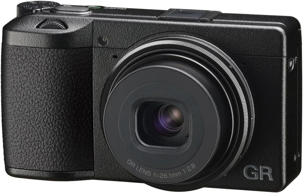 Ricoh GR IIIx, Black, Digital Compact Camera with 24MP APS-C Size CMOS Sensor, 40mmF2.8 GR Lens (International Model) (Renewed)