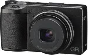 Ricoh GR IIIx, Black, Digital Compact Camera with 24MP APS-C Size CMOS Sensor, 40mmF2.8 GR Lens (International Model) (Renewed)