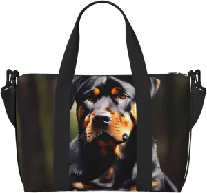 rottweiler wallpaper Versatile Personal Item Travel Bags for Women - Spacious Duffel Bags for Traveling, Gym Bags for Men