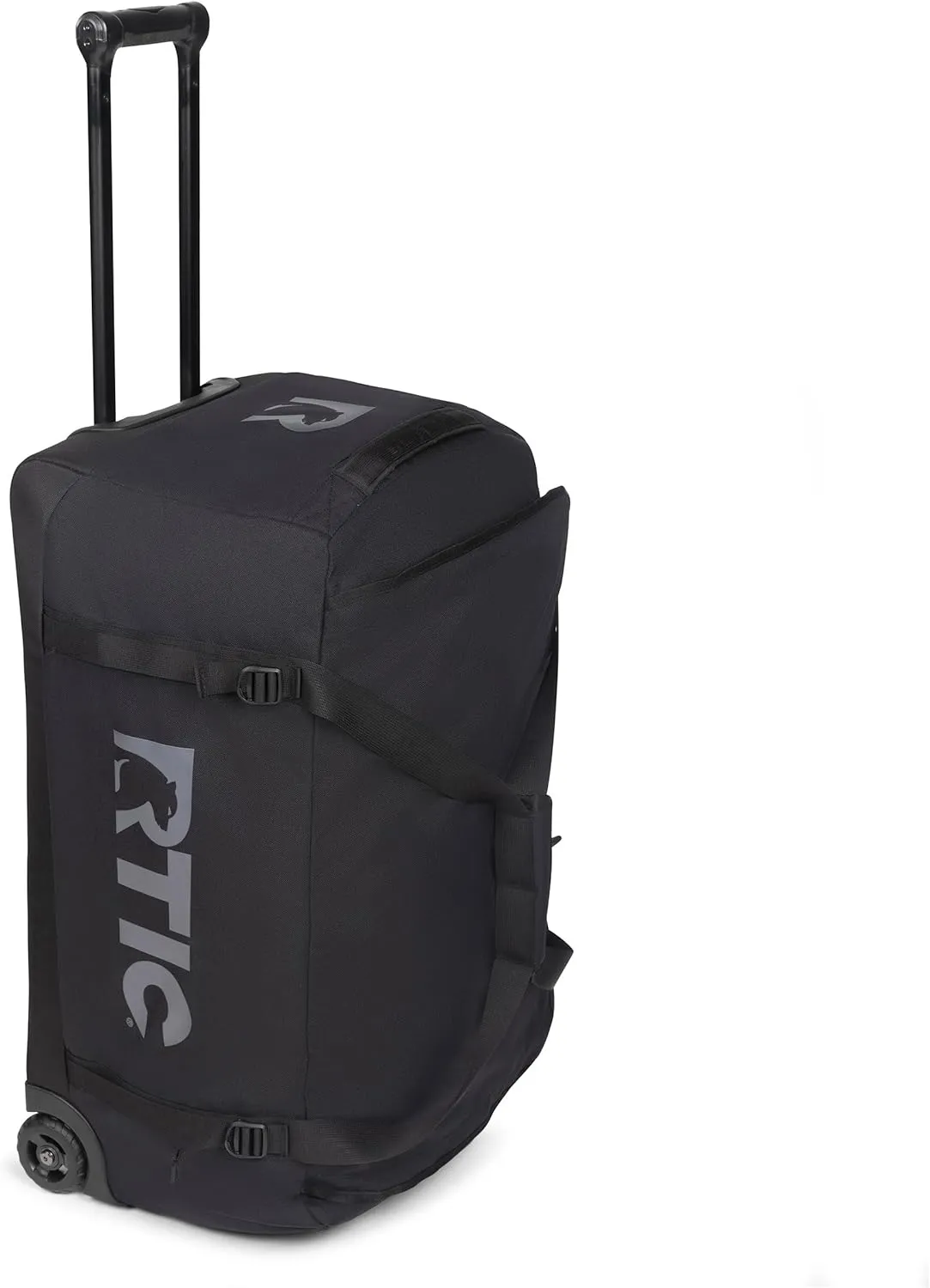 RTIC Road Trip Rolling Duffle Bag with Wheels for Men and Women, Traveling Tote for Camp, Travel, Gym, Weekender, Camping, Overnight Carry On, Sports, Spacious, Water Resistant, Large, Black