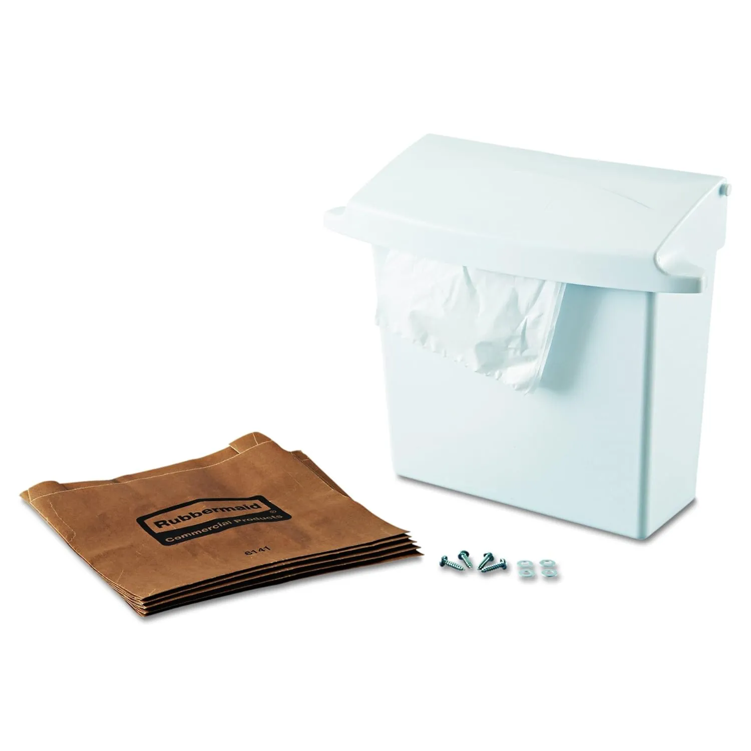 Rubbermaid Commercial Products Wall-Mounted Sanitary Napkin Receptacle, Rigid Liner, Easy to Clean, Durable, Space Saving, for Restrooms in Restaurants/Hotels/Schools/Airports/Offices