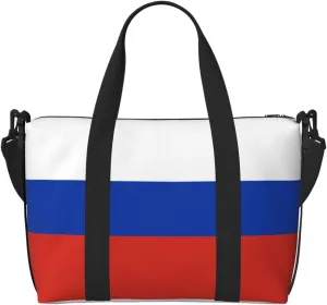Russian flag Duffel Bags for Traveling - Lightweight Personal Item Travel Bags for Women, Gym Bags for Men