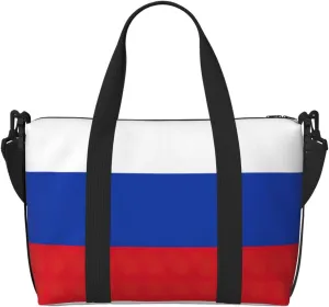 Russian Flag Duffel Bags for Traveling - Lightweight Personal Item Travel Bags, Gym Bags for Men and Women