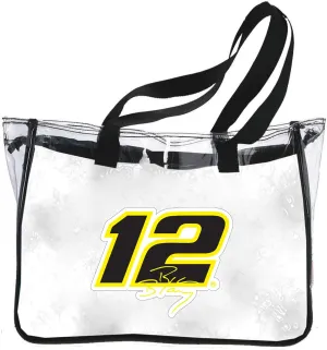 Ryan Blaney #12 NASCAR Plastic Clear Tote Bag