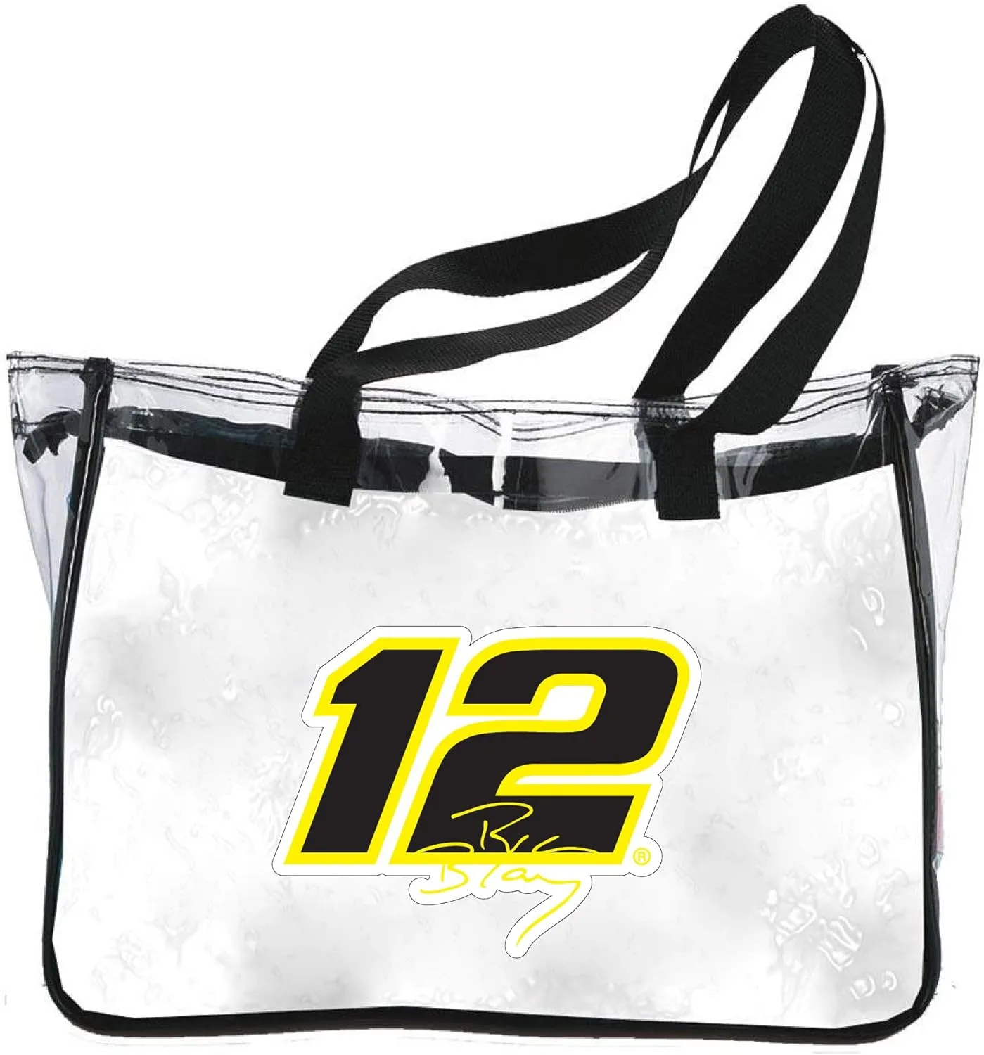 Ryan Blaney #12 NASCAR Plastic Clear Tote Bag
