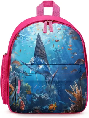 Sailfish Coral Reefs Travel Backpack Water Resistant Luggage Daypack Business Weekender Bag for Men Women