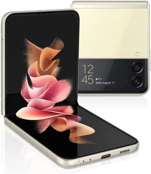 SAMSUNG Galaxy Z Flip 3 5G, US Version, 128GB, Cream - AT&T (Renewed)
