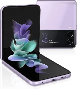 SAMSUNG Galaxy Z Flip 3 5G, US Version, 128GB, Lavender - AT&T (Renewed)