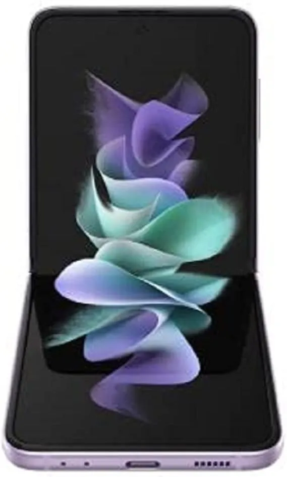 SAMSUNG Galaxy Z Flip 3 5G, US Version, 128GB, Lavender - AT&T (Renewed)